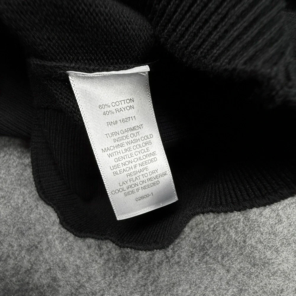 Liz Claiborne Womens‎ XL Black Button Front V-Neck Cardigan Sweater Pockets - Picture 8 of 8